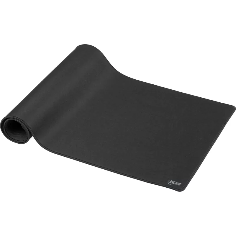 Tappetino da scrivania InLine Mousepad XL, superficie in tessuto, nero, 900×400×2 mm