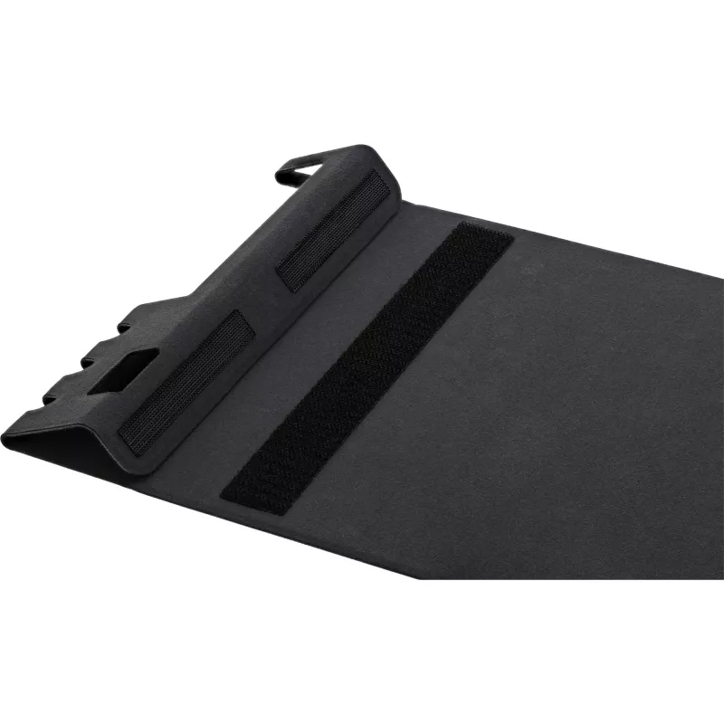 Tappetino mouse InLine 55261 — sottomano multifunzionale in gomma con porta smartphone e penna, 250×? mm, nero
