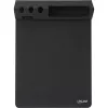 Tappetino mouse InLine 55261 — sottomano multifunzionale in gomma con porta smartphone e penna, 250×? mm, nero