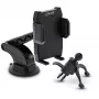 Supporto auto per smartphone InLine ONE CLICK EASY II — supporto passivo universale, nero