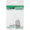 Modulo snap-in keystone jack RJ45 InLine Cat.6a, con copertura antipolvere blu