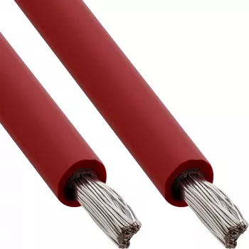 InLine 94400R cavo di installazione solare H1Z2Z2-K, 4 mm2, 100 m, rosso