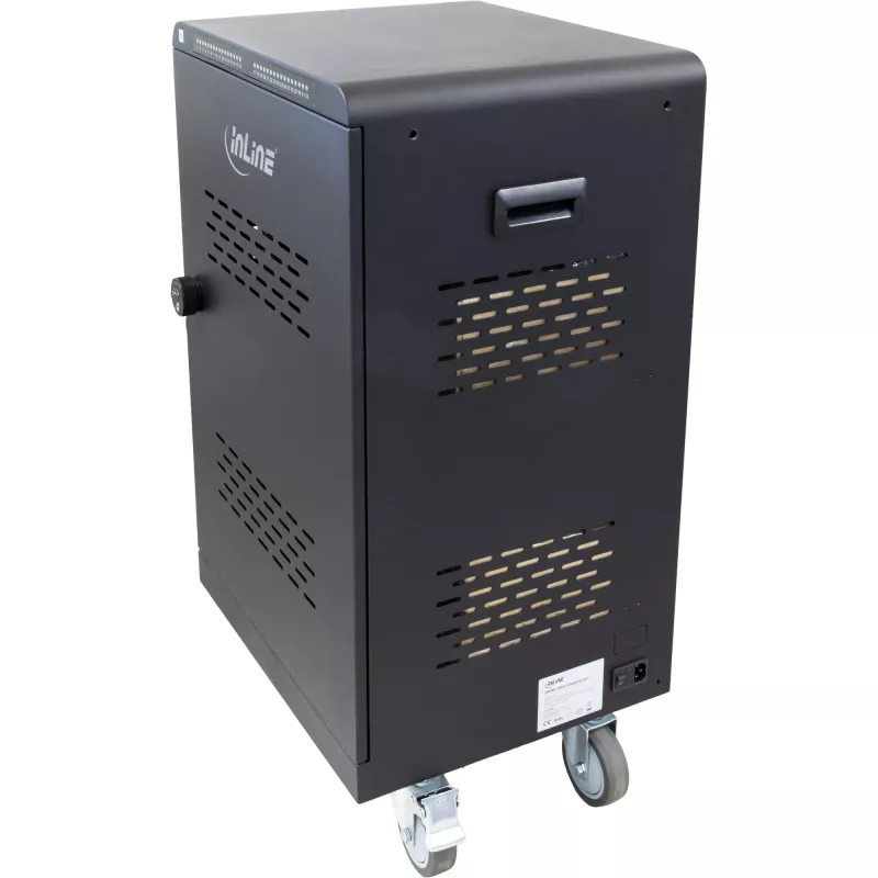 Organizer per stazione di ricarica InLine 31516E autoportante acciaio nero