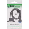 Cavo interno InLine 33390K USB 3.2 Gen 1, scheda madre su 2x connettore femmina USB-A, 0,45 m