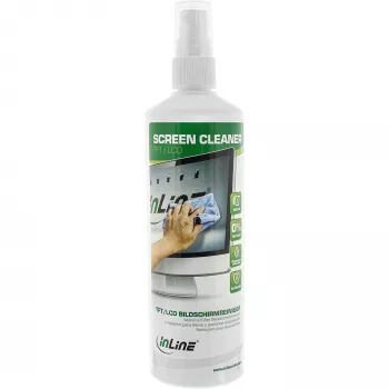 Detergente per schermi InLine 250 ml spray a pompa per display TFT e LCD