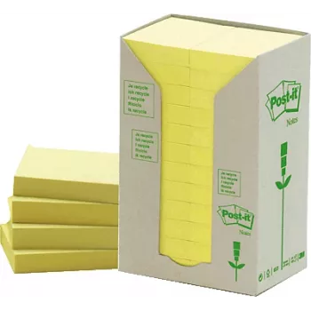 Etichette adesive Post-IT 38 x 51 mm, gialle — 24 confezioni × 100 fogli