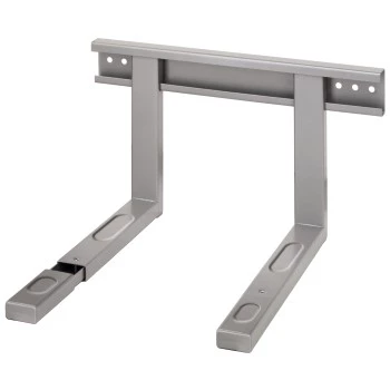 Xavax 00110931 supporto universale da parete per microonde, argento