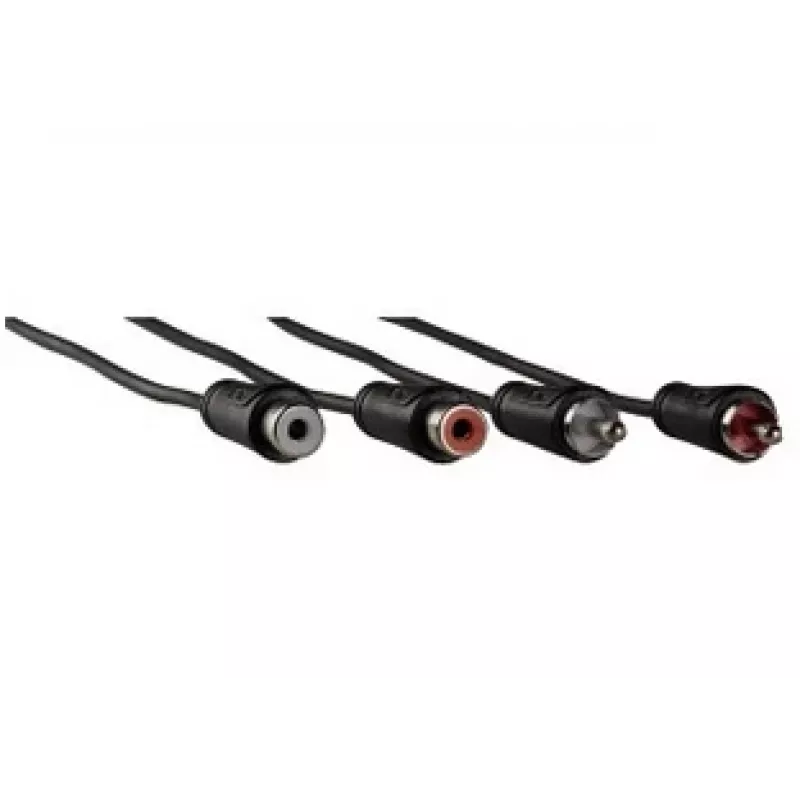 Hama 1,5 m 2 x RCA M/F cavo audio nero