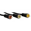 Hama 1,5 m Scart - 3 RCA SCART (21 poli) 3 x RCA nero