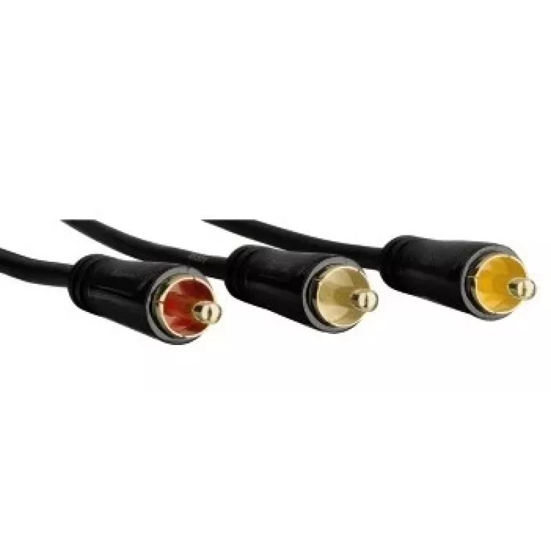 Hama 1,5 m Scart - 3 RCA SCART (21 poli) 3 x RCA nero