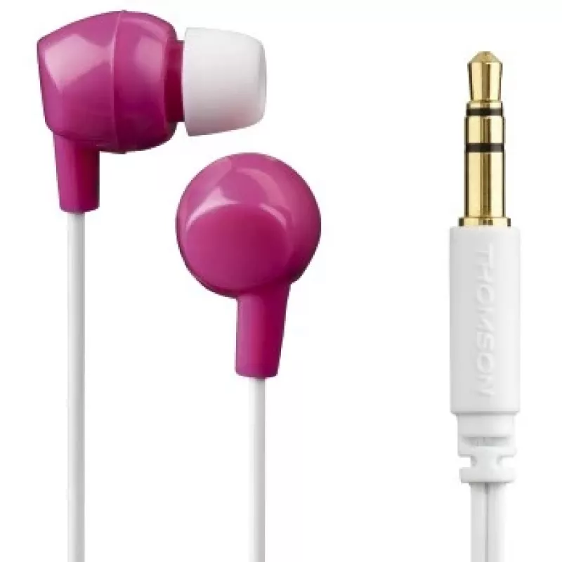 Hama Thomson EAR3106P cuffie con filo in-ear musica rosa, bianco