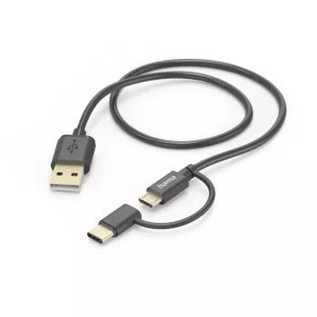 Hama 00201533 Cavo USB USB 2.0 1 m USB A Micro-USB B Nero