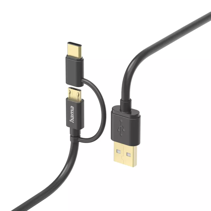 Hama 00201533 Cavo USB USB 2.0 1 m USB A Micro-USB B Nero