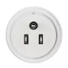 Hama 00223432 Adattatore da viaggio tipo B tipo C (spina europea)+tipo F Bianco