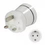 Hama 00223433 Adattatore da viaggio tipo G (UK) tipo C (spina europea)+tipo F Bianco