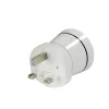Hama 00223433 Adattatore da viaggio tipo G (UK) tipo C (spina europea)+tipo F Bianco