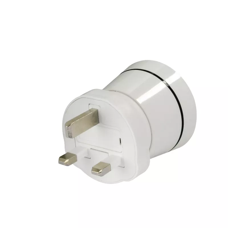 Hama 00223433 Adattatore da viaggio tipo G (UK) tipo C (spina europea)+tipo F Bianco
