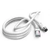 Hama 00205032 Cavo coassiale 2,5 m RJ-45 Bianco