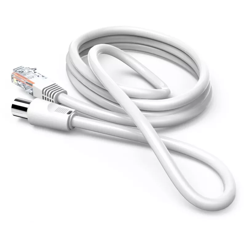 Hama 00205032 Cavo coassiale 2,5 m RJ-45 Bianco