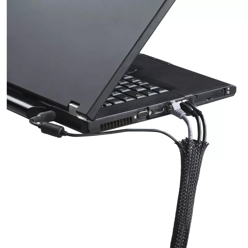 Hama 00220995 Organizer per cavi Universale Guaina per cavi Nero 1 pz.
