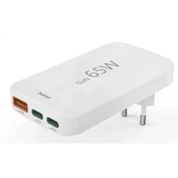 Hama 00125144 Caricabatterie mobile Headset, Laptop, Powerbank, Smartphone, Tablet Bianco AC Ricarica rapida Interno