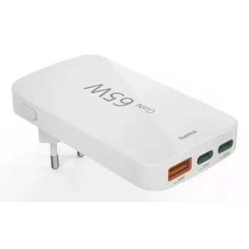 Hama 00125144 Caricabatterie mobile Headset, Laptop, Powerbank, Smartphone, Tablet Bianco AC Ricarica rapida Interno