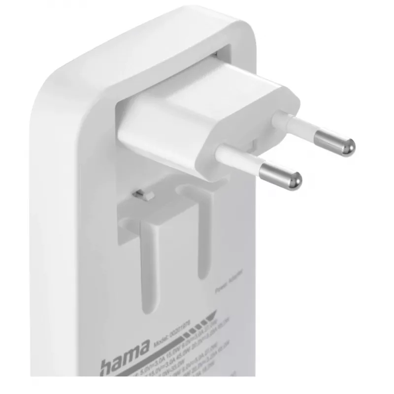 Hama 00125144 Caricabatterie mobile Headset, Laptop, Powerbank, Smartphone, Tablet Bianco AC Ricarica rapida Interno