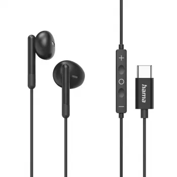 Hama Classy Headset Cablato In-Ear Chiamate/Musica USB Type-C Nero