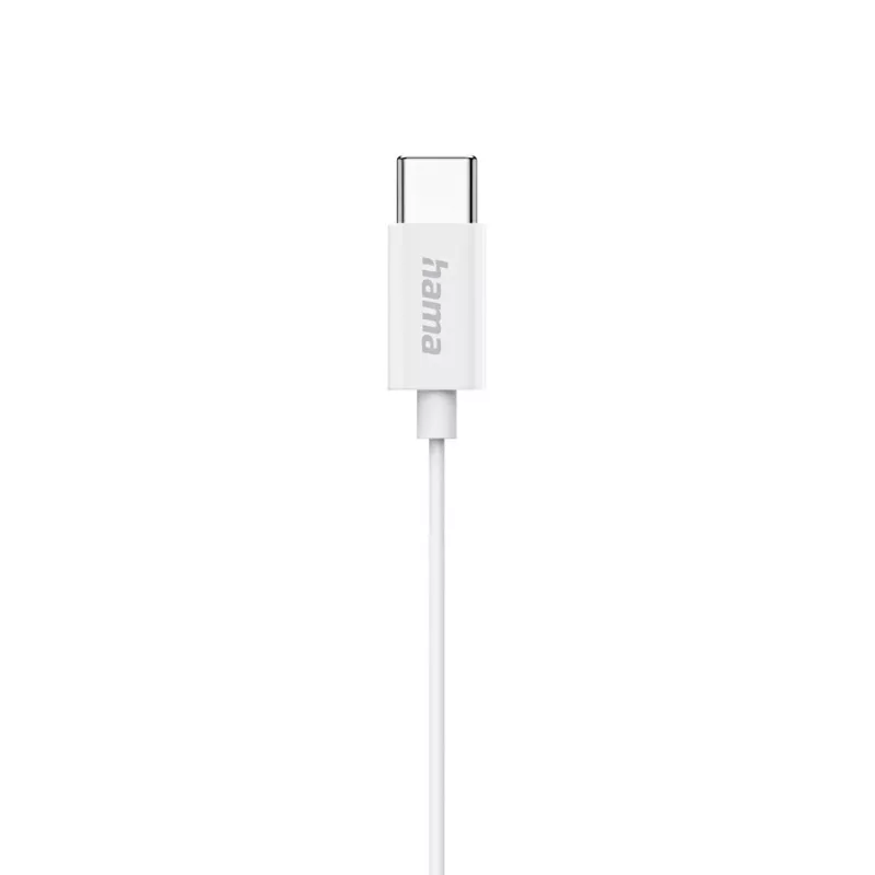 Hama Classy Headset cablato In-Ear Chiamate/Musica USB Type-C Bianco