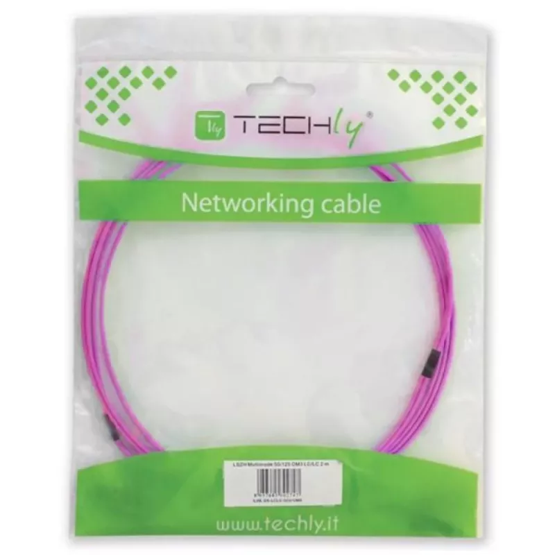 Techly Cavo in fibra ottica SC/LC multimodale 50/125 OM4 20m, 20 m, OM4, SC, LC