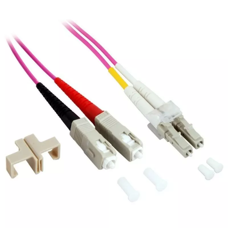 Techly Cavo in fibra ottica SC/LC multimodale 50/125 OM4 20m, 20 m, OM4, SC, LC