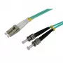 Techly Cavo in fibra ottica ST/LC multimodale 50/125 OM3 1m ILWL D5-STLC-010/OM3