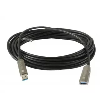 Techly ICOC U3AMF-HY-020 Cavo USB USB 3.2 Gen 1 (3.1 Gen 1) 20 m USB A nero