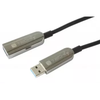 Techly ICOC U3AMF-HY-020 Cavo USB USB 3.2 Gen 1 (3.1 Gen 1) 20 m USB A nero