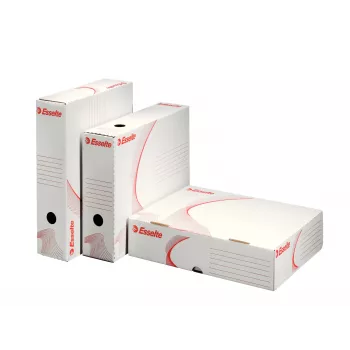 Esselte scatola archivio FSC® orizzontale 80 mm, confezione da 10, bianco, A4, 330 mm, 80 mm, 260 mm, 170 g