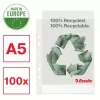 Esselte Recycle Pocket A5, 150 x 210 mm (A5), trasparente, polipropilene (PP), orizzontale/verticale, apertura superiore, 0,07 mm