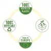 Esselte Recycle Pocket A5, 150 x 210 mm (A5), trasparente, polipropilene (PP), orizzontale/verticale, apertura superiore, 0,07 mm