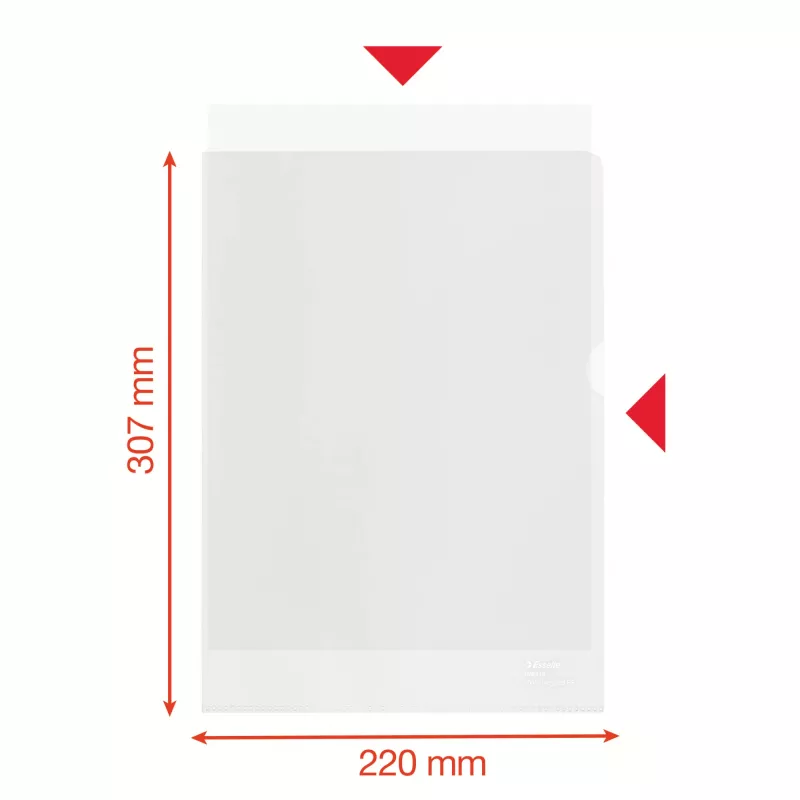 Esselte Recycle Folder A4, cartella progetto, A4, polipropilene (PP), trasparente, verticale, 220 mm