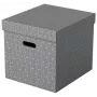 Esselte scatola contenitore Home Storage Box Cube, confezione da 3, cartone, grigio, 320 mm, 315 mm, 365 mm, 850 g