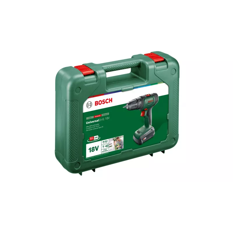 Bosch UniversalDrill 18V 1450 RPM senza chiave 1,2 kg nero, verde
