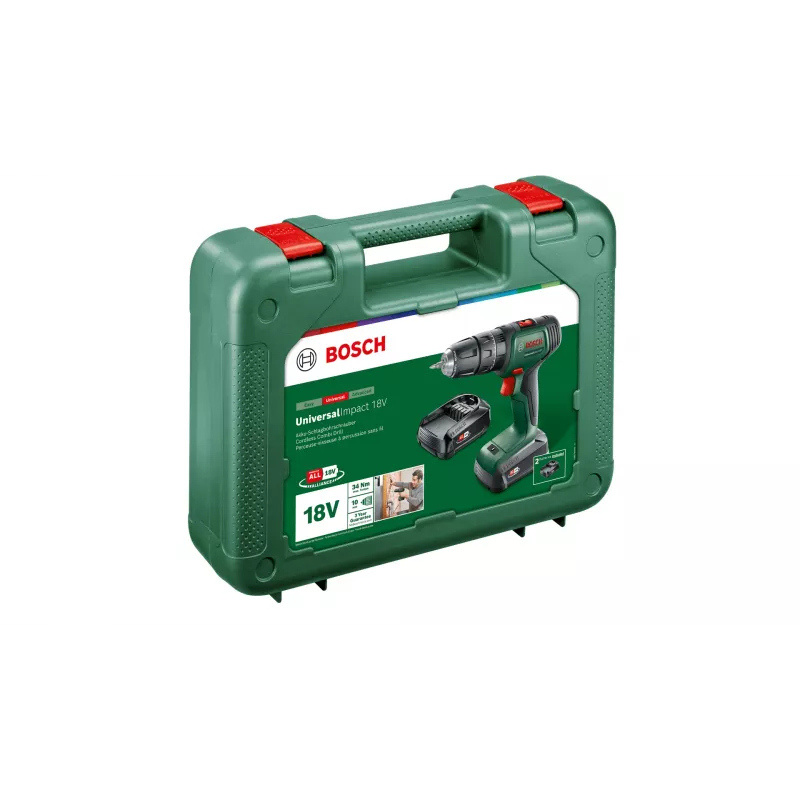 Bosch UniversalImpact 18V 1450 RPM senza chiave 1,3 kg nero, verde, rosso