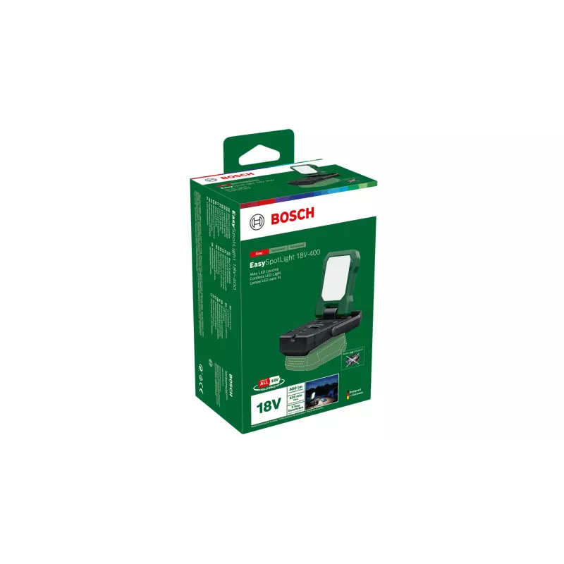 Bosch EasySpotLight 18V-400 nero, verde torcia LED universale