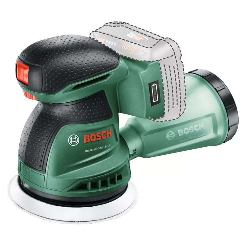 Bosch UniversalOrbit 18V-20 (BareTool), levigatrice orbitale, orbitale, verde, Germania, batteria ricaricabile, 18 V