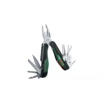 Bosch 1 600 A02 Z98 pinza multiuso formato tascabile 16 utensili nero, verde