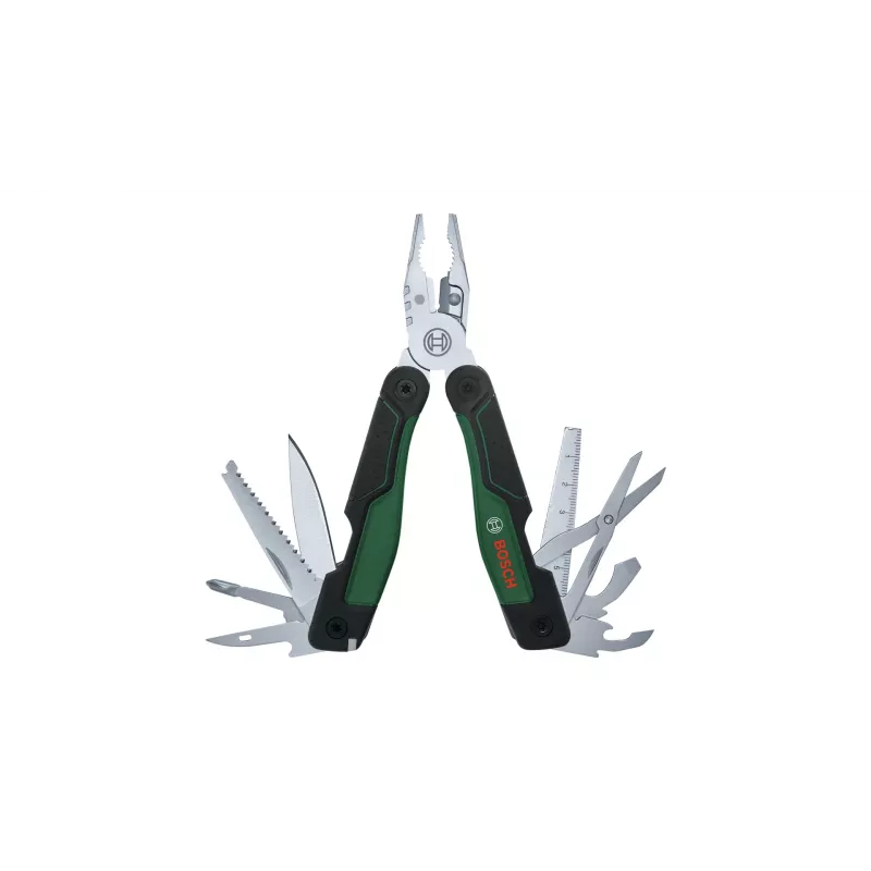 Bosch 1 600 A02 Z98 pinza multiuso formato tascabile 16 utensili nero, verde