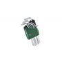 Bosch 1 600 A02 Z9C, set chiavi a brugola L-Torx, TX10, TX15, TX20, TX25, TX27, TX30, TX40, TX8, TX9, verde, argento, acciaio, plastica, 69 mm