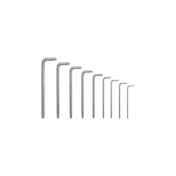 Bosch 1 600 A02 Z9C, set chiavi a brugola L-Torx, TX10, TX15, TX20, TX25, TX27, TX30, TX40, TX8, TX9, verde, argento, acciaio, plastica, 69 mm