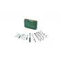 Bosch 1600A02Z9G 1/2 + 1/4 set cricchetto e chiavi a bussola, 56 pz., verde