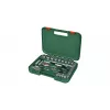 Bosch 1600A02Z9G 1/2 + 1/4 set cricchetto e chiavi a bussola, 56 pz., verde