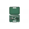 Bosch 1600A02Z9G 1/2 + 1/4 set cricchetto e chiavi a bussola, 56 pz., verde